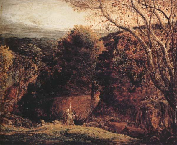 Samuel Palmer Landscape-Twilight Norge oil painting art